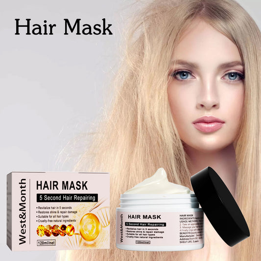 West&Month Keratin Repair Hair Mask, Moisturize And Repair Hair Ends Split Improve Dry And Frizz Hair Care Mask - LaTezza Online Shop