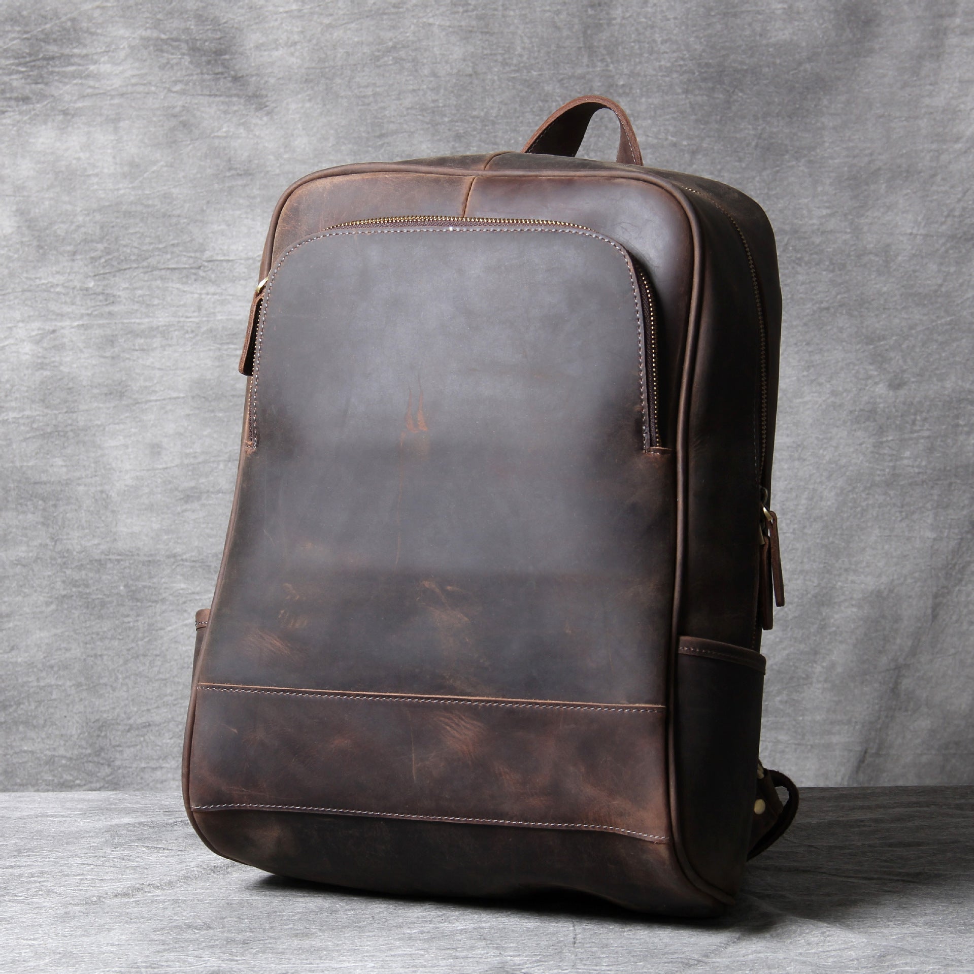 Retro First Layer Cowhide Men's Backpack Leather - LaTezza Online Shop
