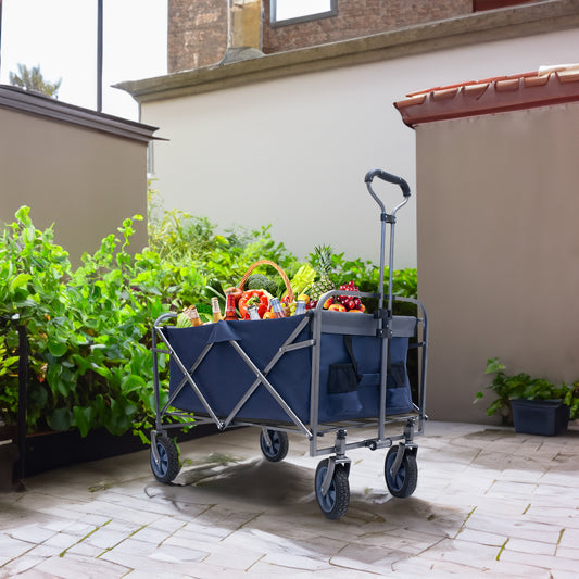 Outdoor Garden Multipurpose Micro Collapsible Beach Trolley Cart Camping Folding Wagon - LaTezza Online Shop