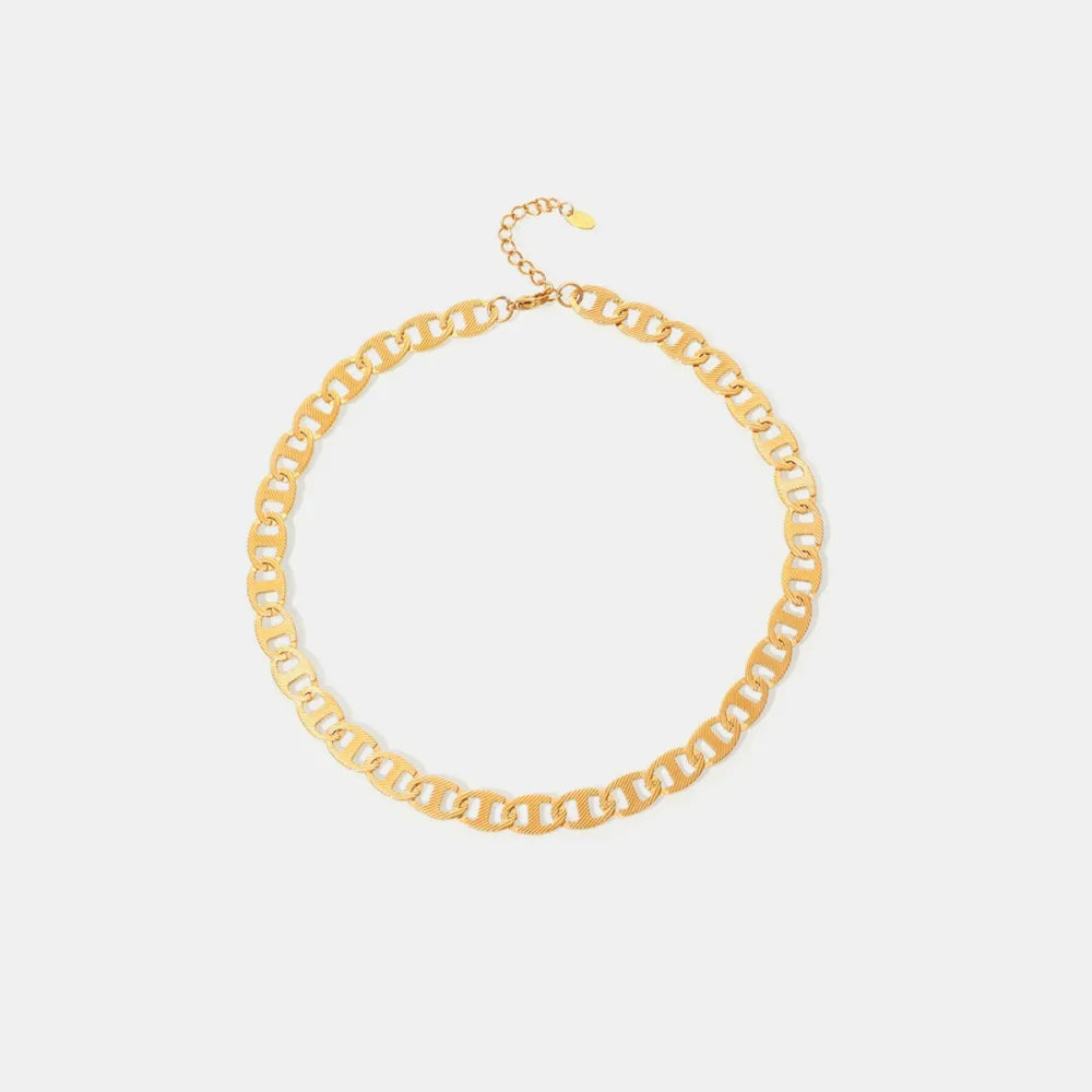 Gold tone titanium steel necklace - LaTezza Online Shop