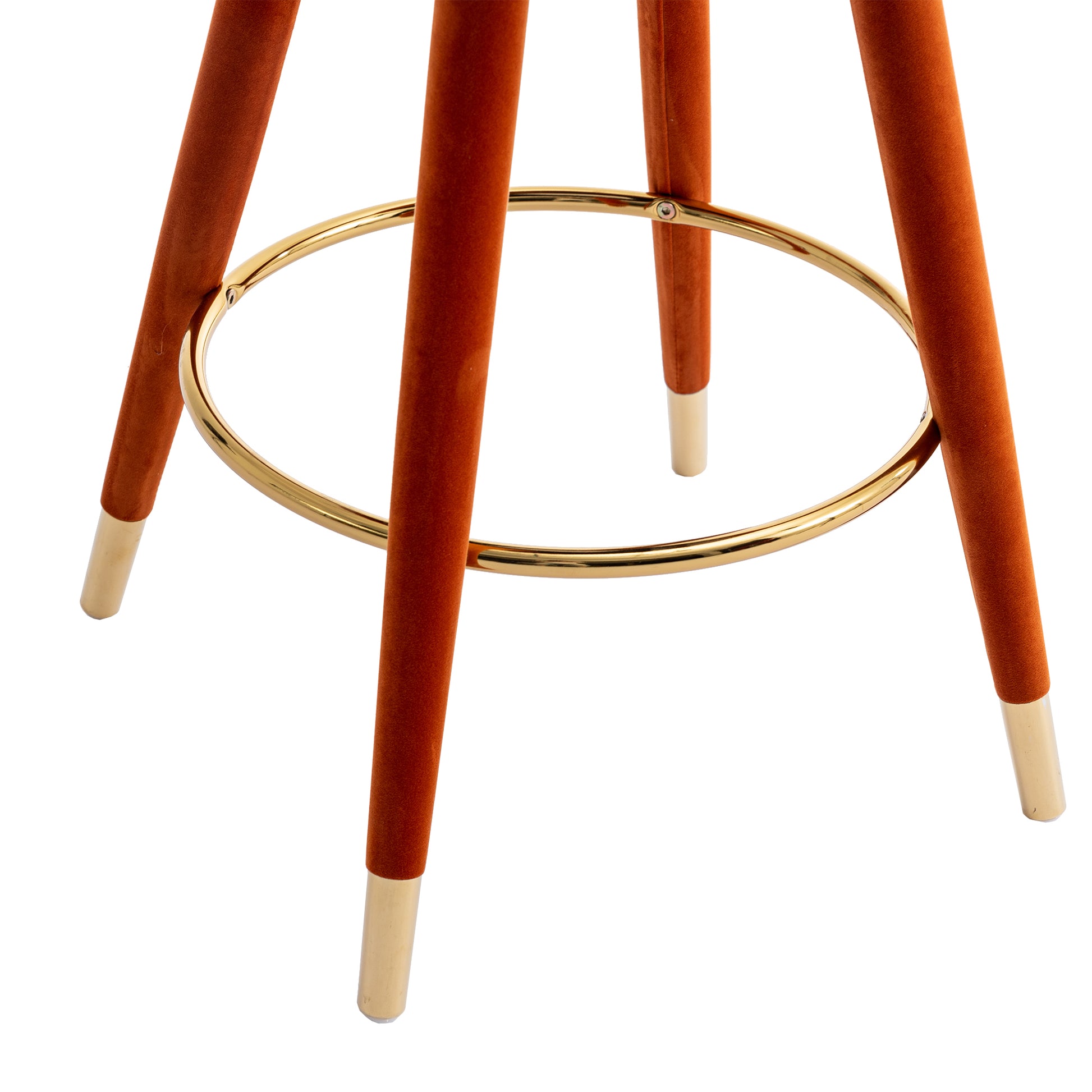 COOLMORE Counter Height Bar Stools Set of 2 for Kitchen Counter Solid Wood Legs with a fixed height of 360 degrees - LaTezza Online Shop