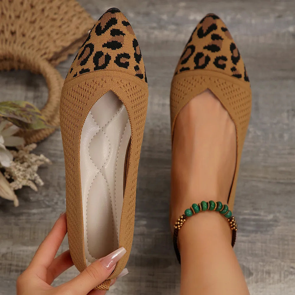 Flat Shoes Point Toe Mesh Slip-Ons - LaTezza Online Shop