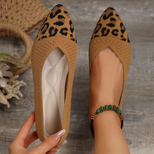 Flat Shoes Point Toe Mesh Slip-Ons - LaTezza Online Shop