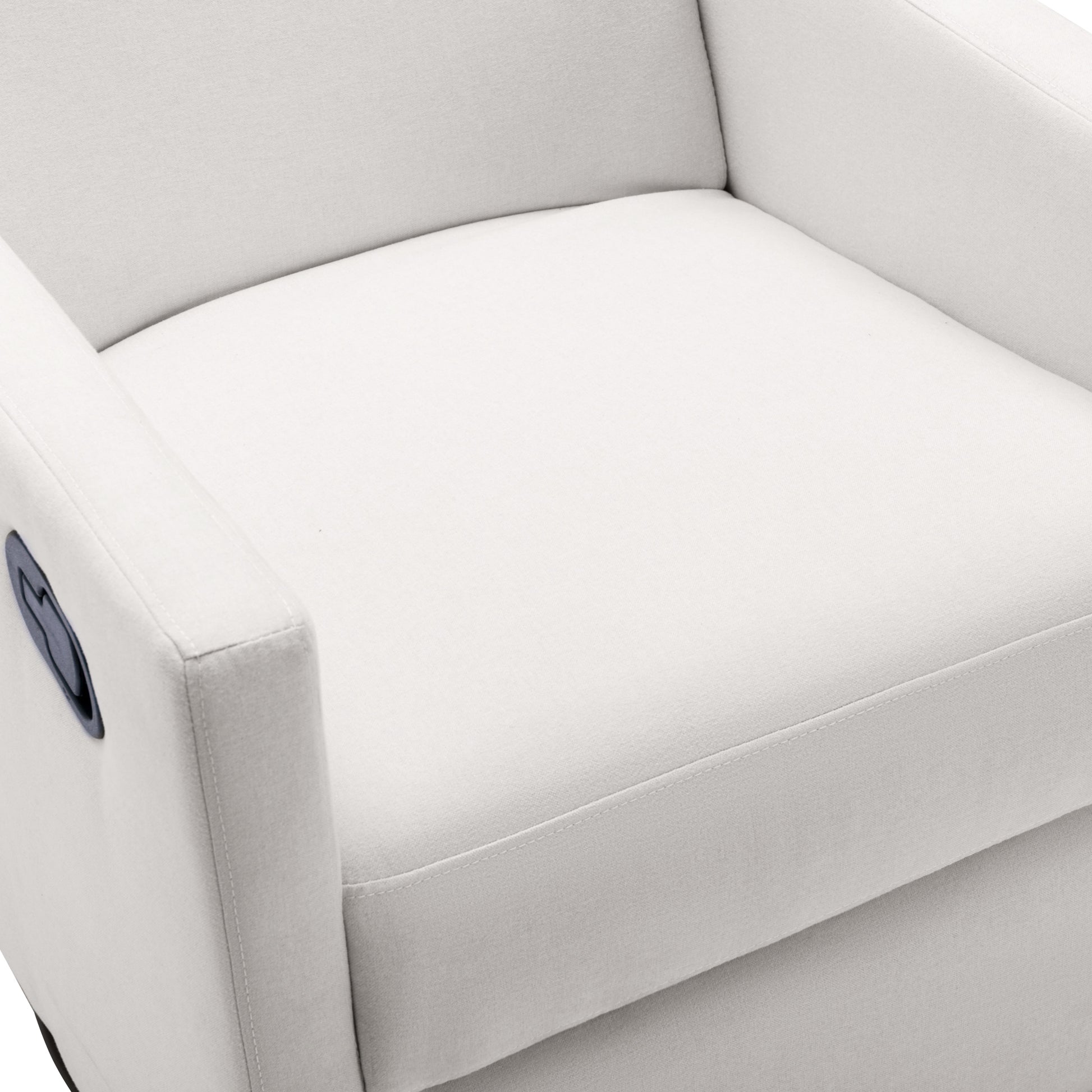 Modern Upholstered Rocker Nursery Chair Plush Seating Glider Swivel Recliner Chair Beige - LaTezza Online Shop