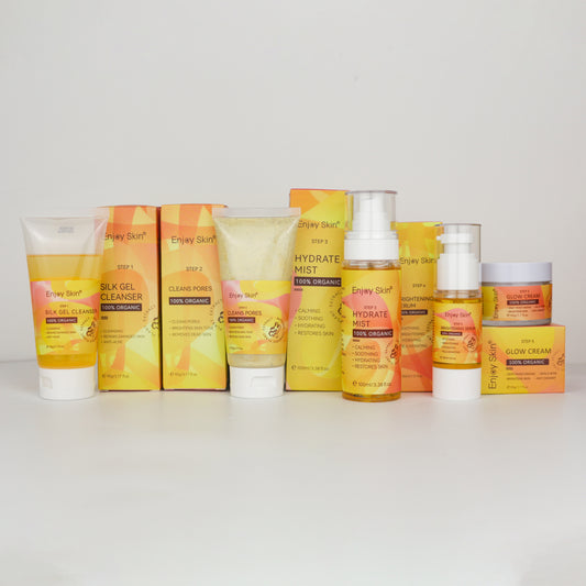 5pcs Natural Organic Vegan Facial Anti Acne Serum Skincare Cream Face Care Whitening Tumeric Skin Care Set - LaTezza Online Shop