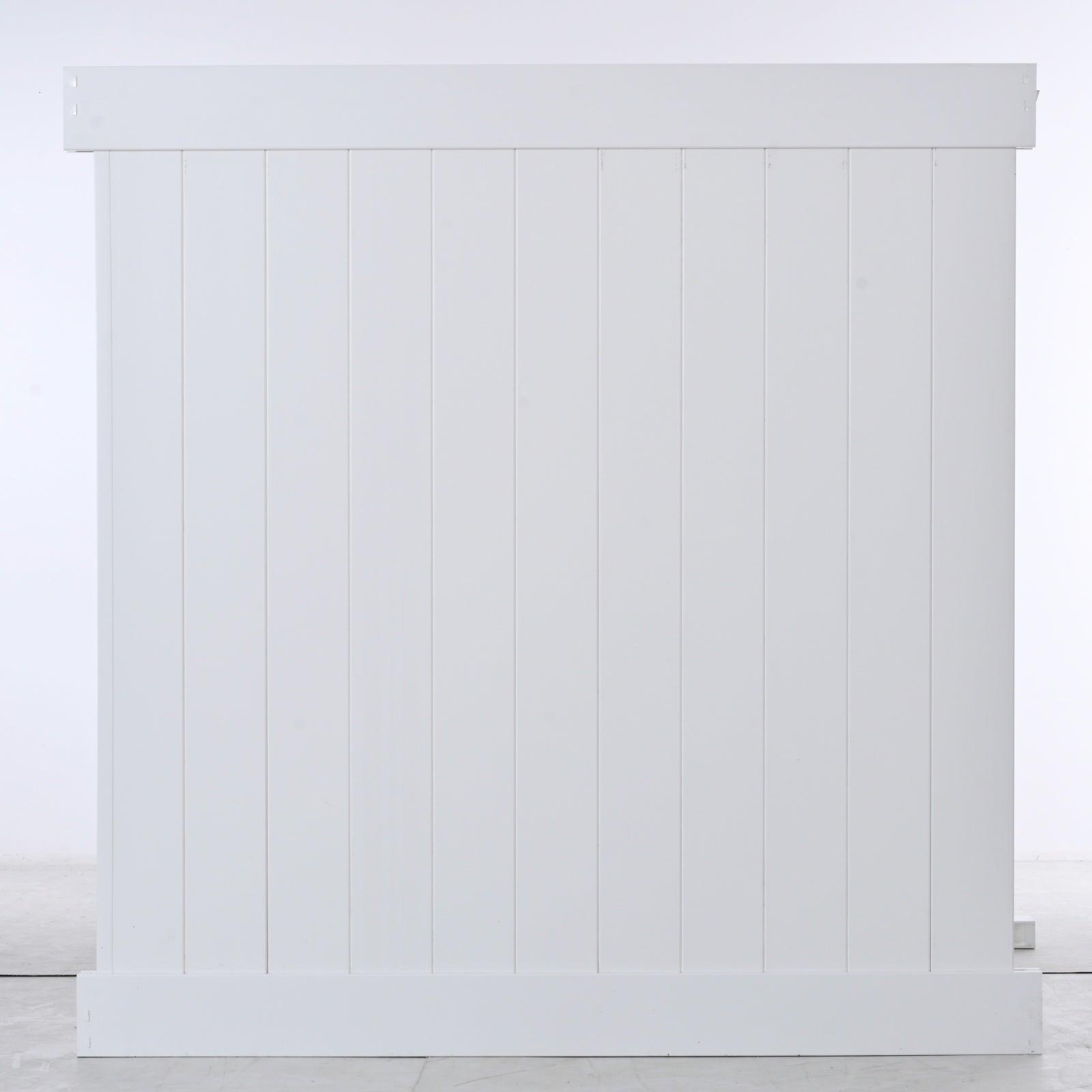 Privacy Fence Panels 6ft.H X 6ft.W WHITE Vinyl Full Set Of 2 Pcs - LaTezza Online Shop