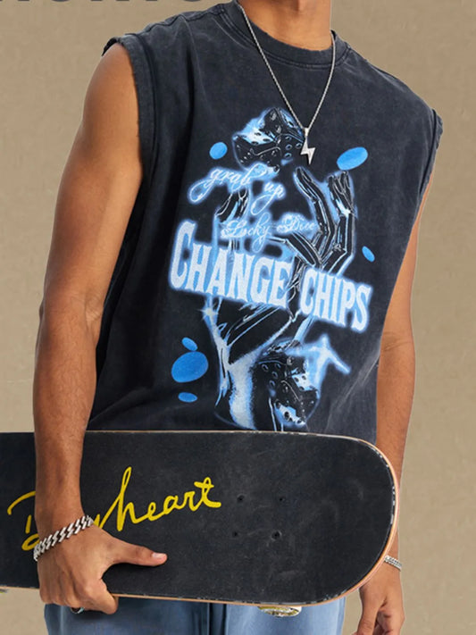 Men's Graphic Round Neck Tank - LaTezza Online Shop