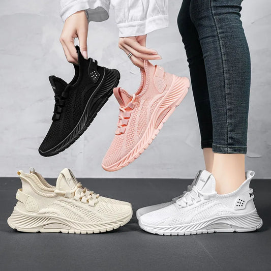 Sneakers Lace Up Mesh Breathable Athletic Shoes - LaTezza Online Shop