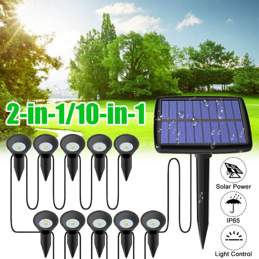 New Style Garden Lawn Solar Powered Outdoor LED Spike Light Path Landscape Waterproof IP65 Mini Solar Flood Lawn Lamp - LaTezza Online Shop
