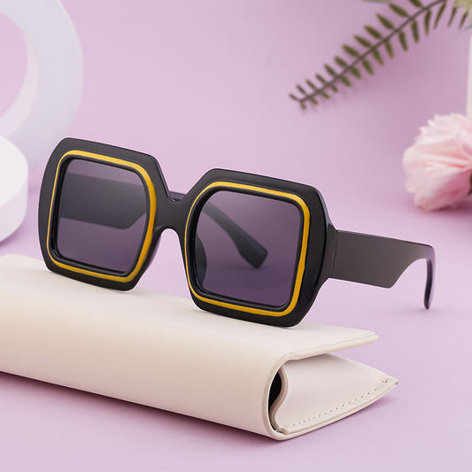 Women's Square Large Frame Sunglasses 