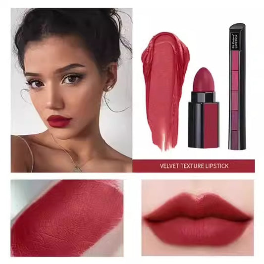 5 Colors Matte Velvet Lipstick Waterproof Sweatproof Lip Gloss Duration Colorfast Lipstick Non Stick Cup Lip Gloss Cosmetics - LaTezza Online Shop