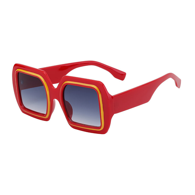 Women's Square Large Frame Sunglasses 