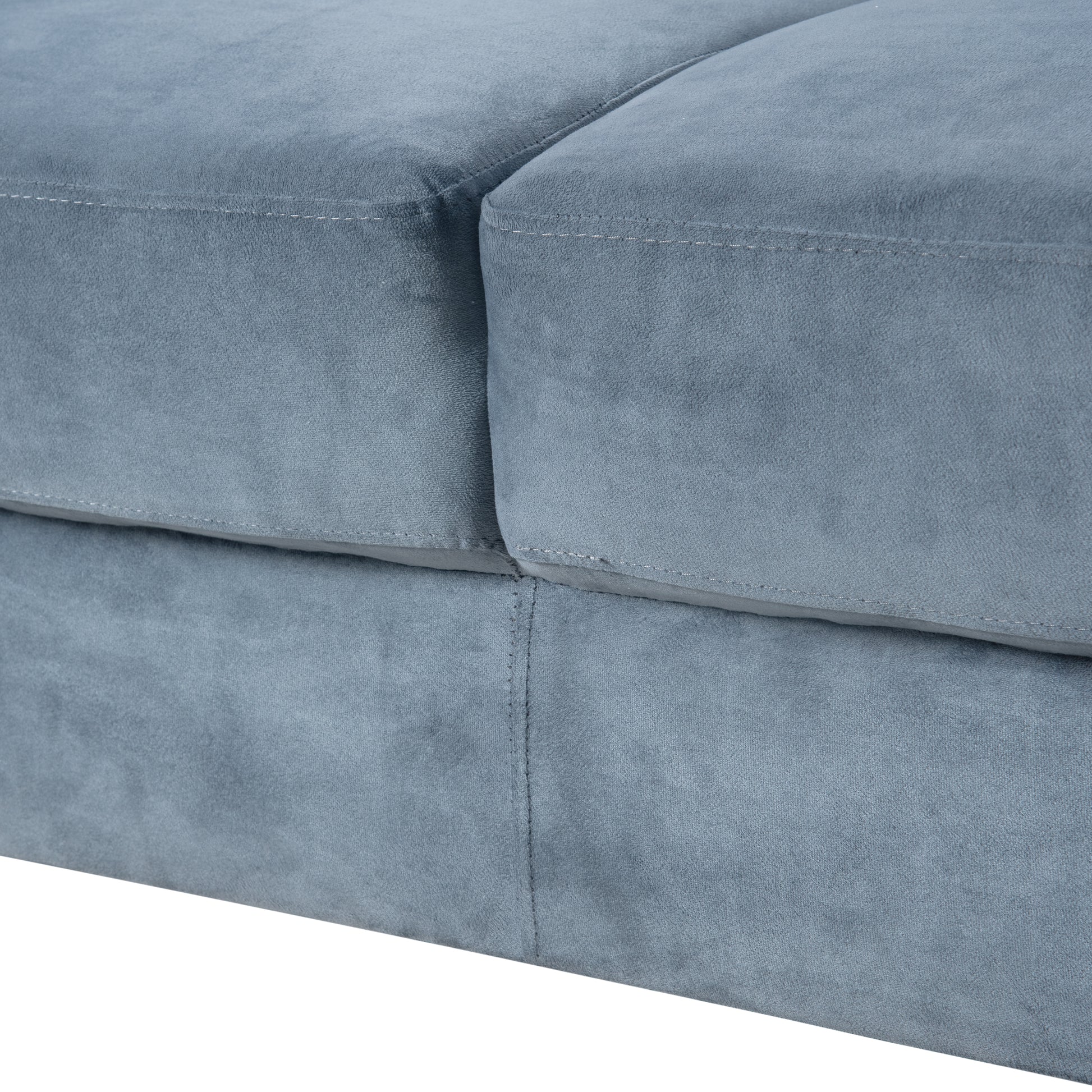 Gray Couch Comfortable Sectional Couches and Sofas for Living Room Office Small Space Chenille - LaTezza Online Shop
