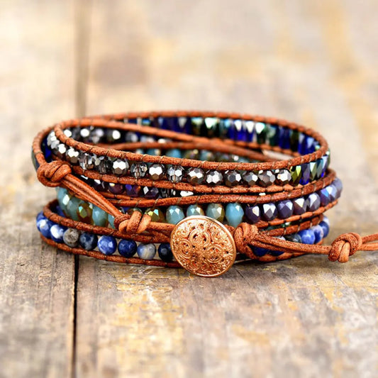 Lapis Lazuli Layered Bracelet - LaTezza Online Shop