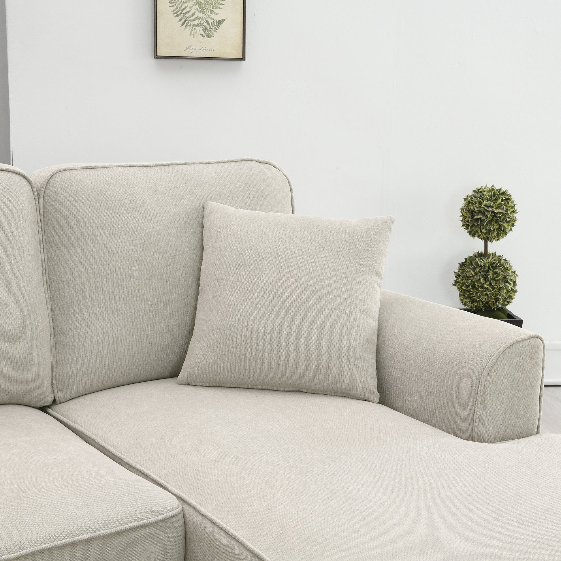 Modern U Shape Sectional Sofa Set 7 Seat Fabric - LaTezza Online Shop