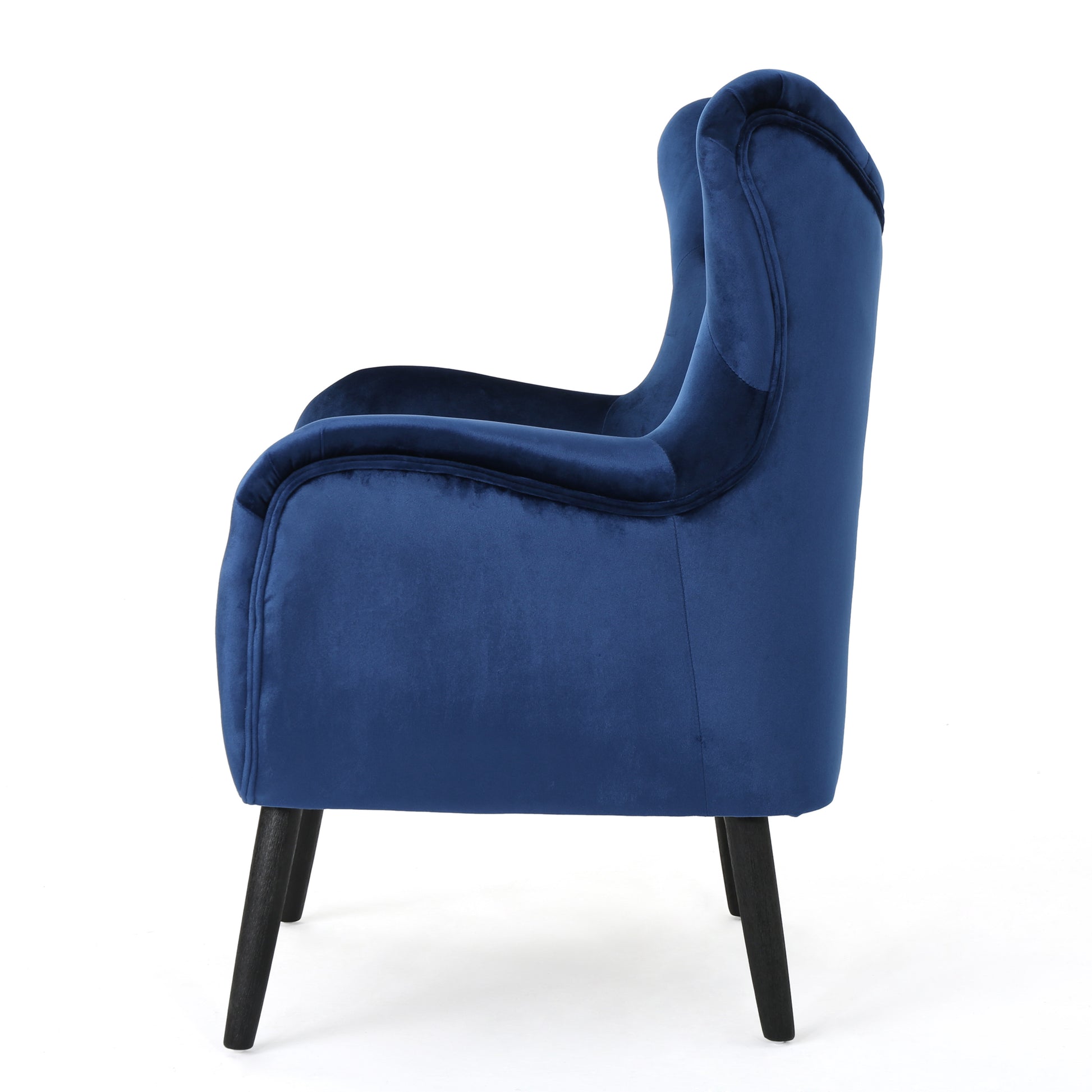 Navy Blue Armchair for Living Room, Velvet Upholstered - LaTezza Online Shop