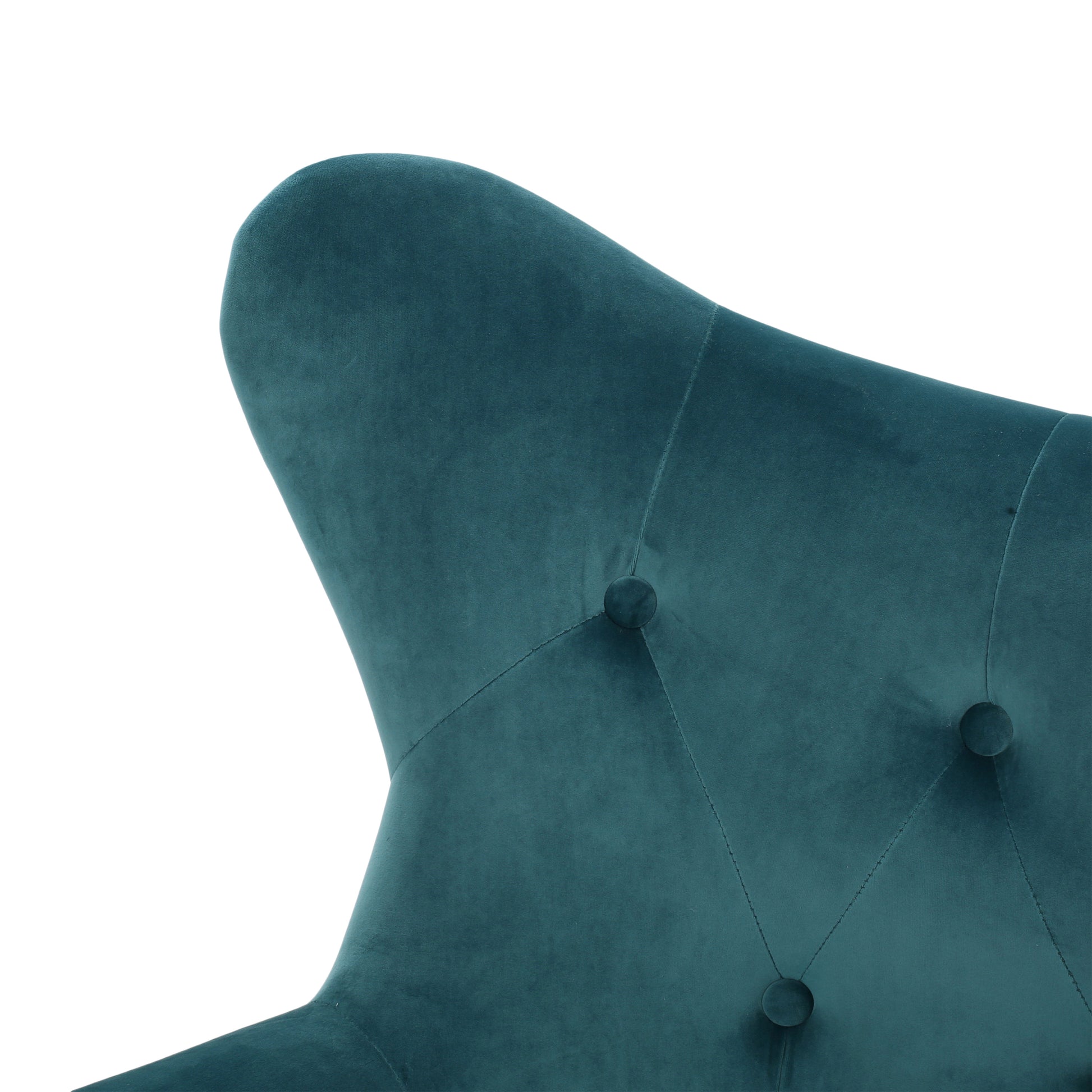 ARM CHAIR Accent Chair Teal Tufted Velvet Wing Back Chair - LaTezza Online Shop