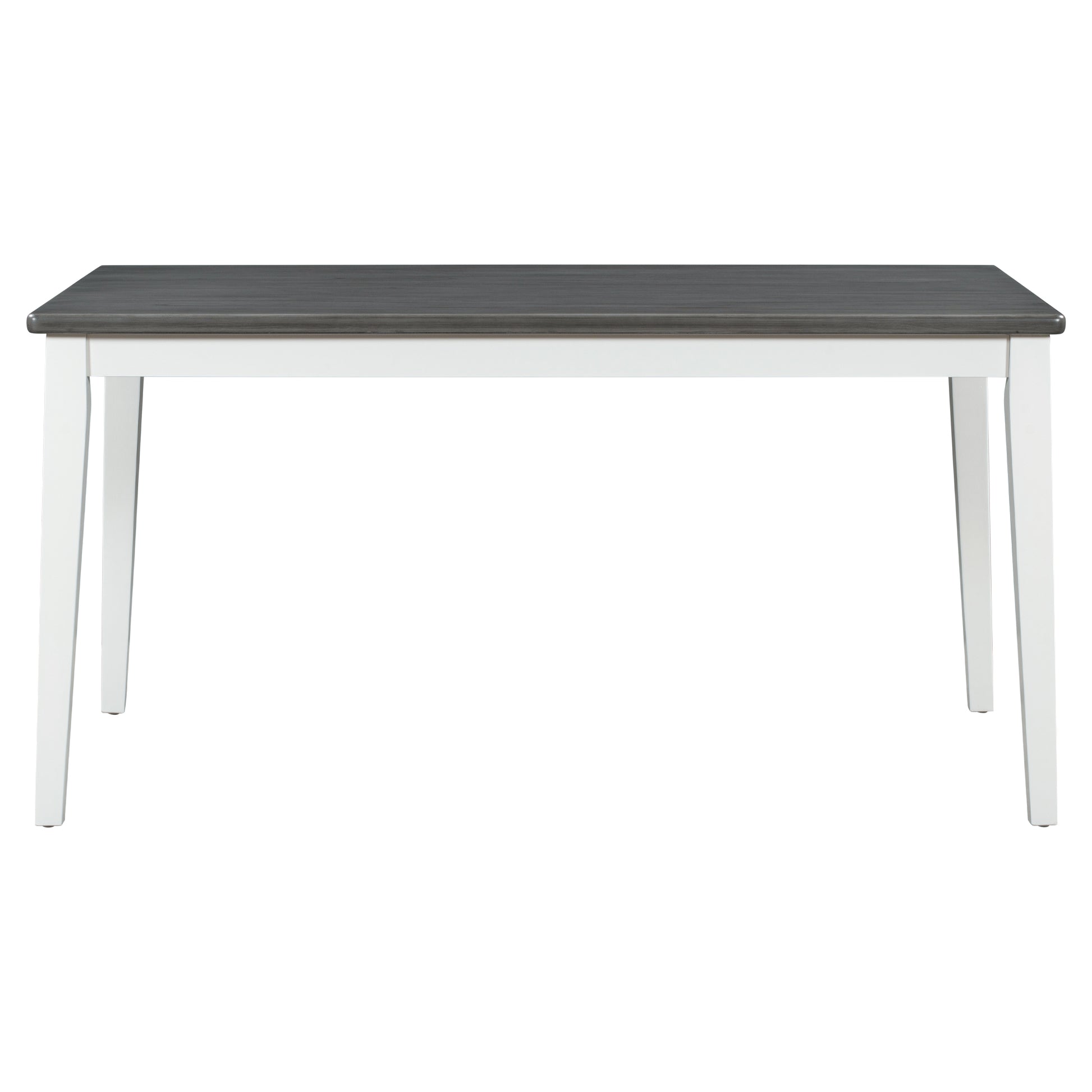TREXM Classic and Traditional Style 6 - Piece Dining Set, Includes Dining Table  4 Upholstered Chairs & Bench (White+Gray) - LaTezza Online Shop