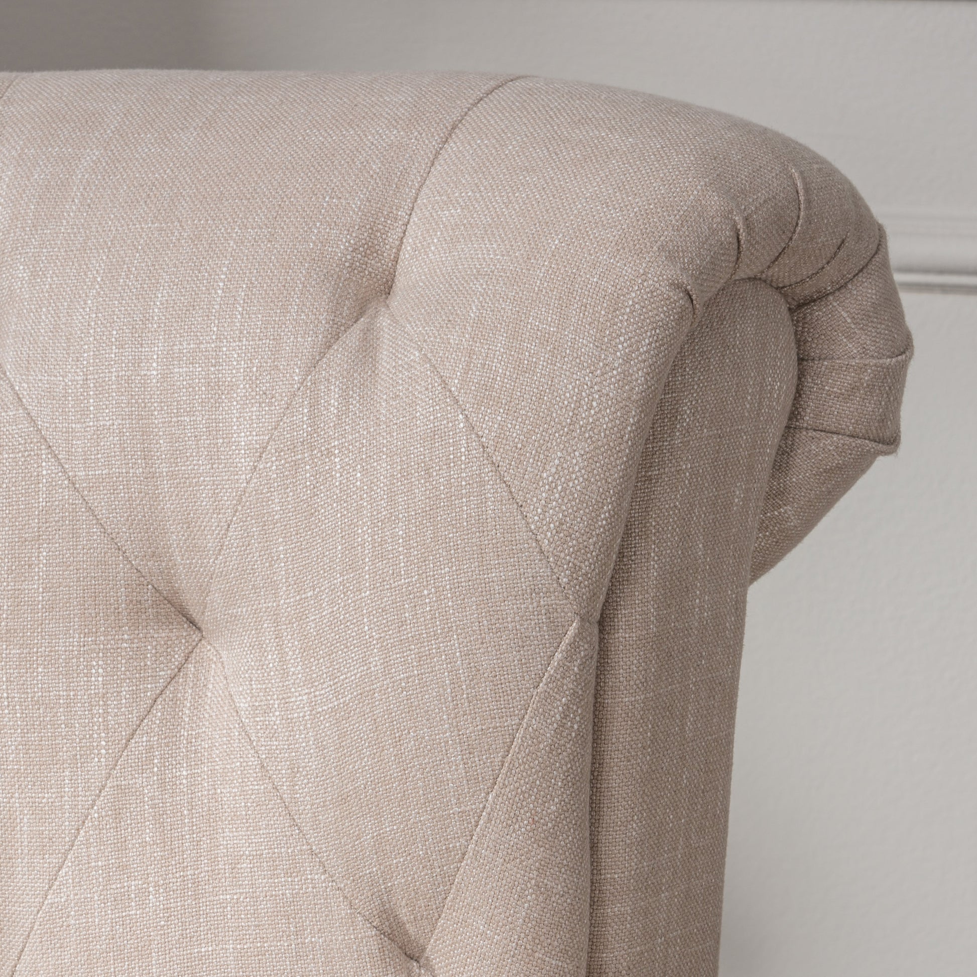 Springfield Tufted Armchair for Living Room, Light Beige - LaTezza Online Shop