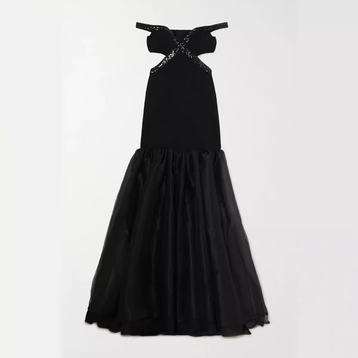 Off shoulder fishtail evening dress - LaTezza Online Shop