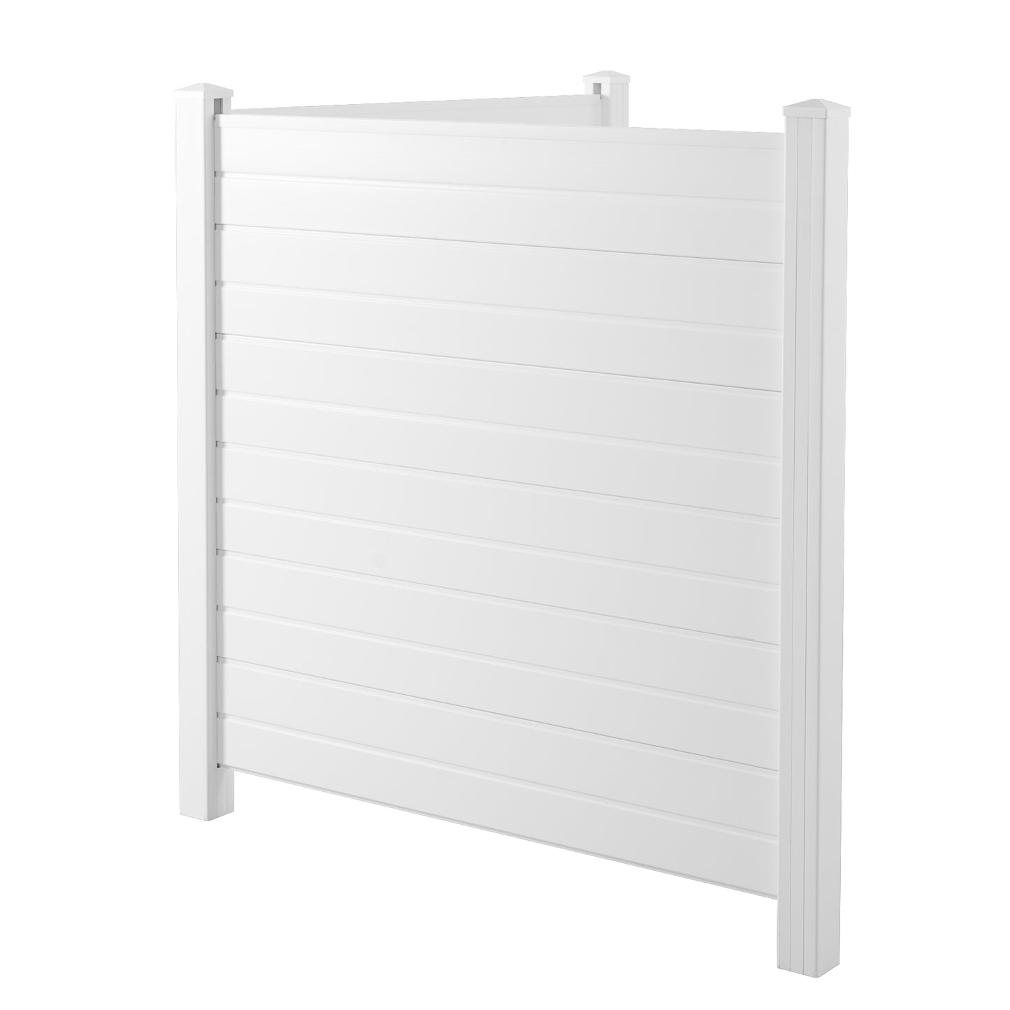 Privacy Fence Panels Kit Air Conditioner Trash Can Enclosure Vinyl white color - LaTezza Online Shop