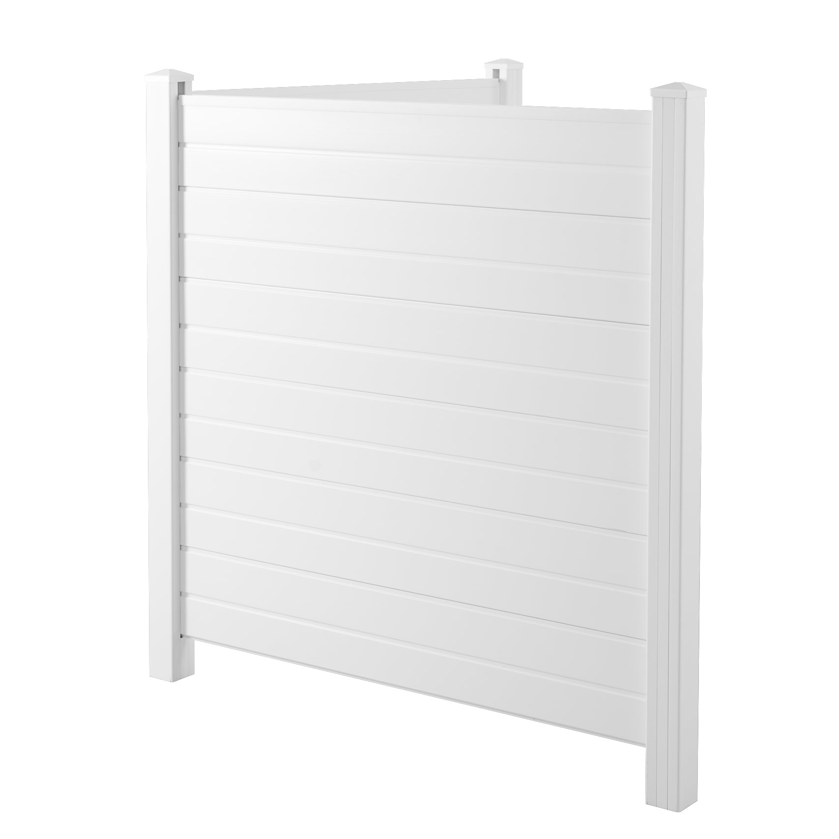 Privacy Fence Panels Kit Air Conditioner Trash Can Enclosure Vinyl white color - LaTezza Online Shop