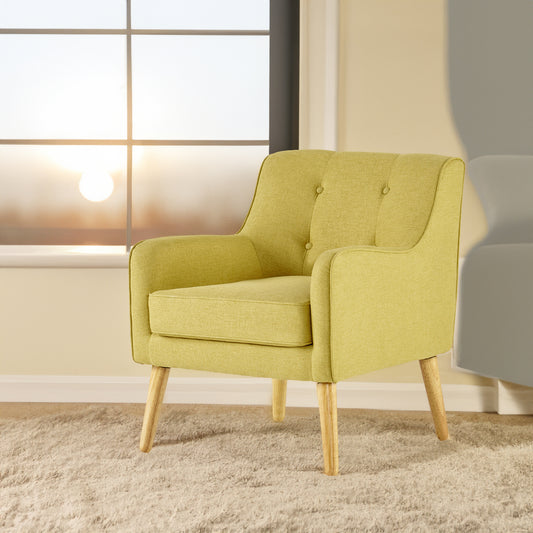 Yellow Midcentury Modern Arm Chair for Living Room - LaTezza Online Shop