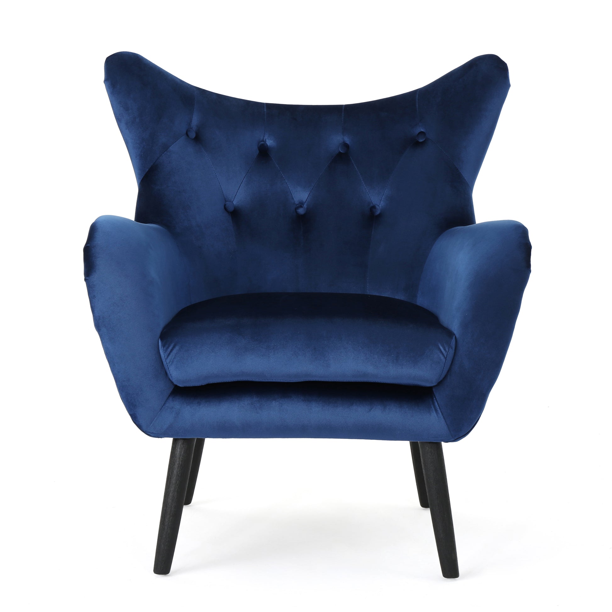 Navy Blue Armchair for Living Room, Velvet Upholstered - LaTezza Online Shop