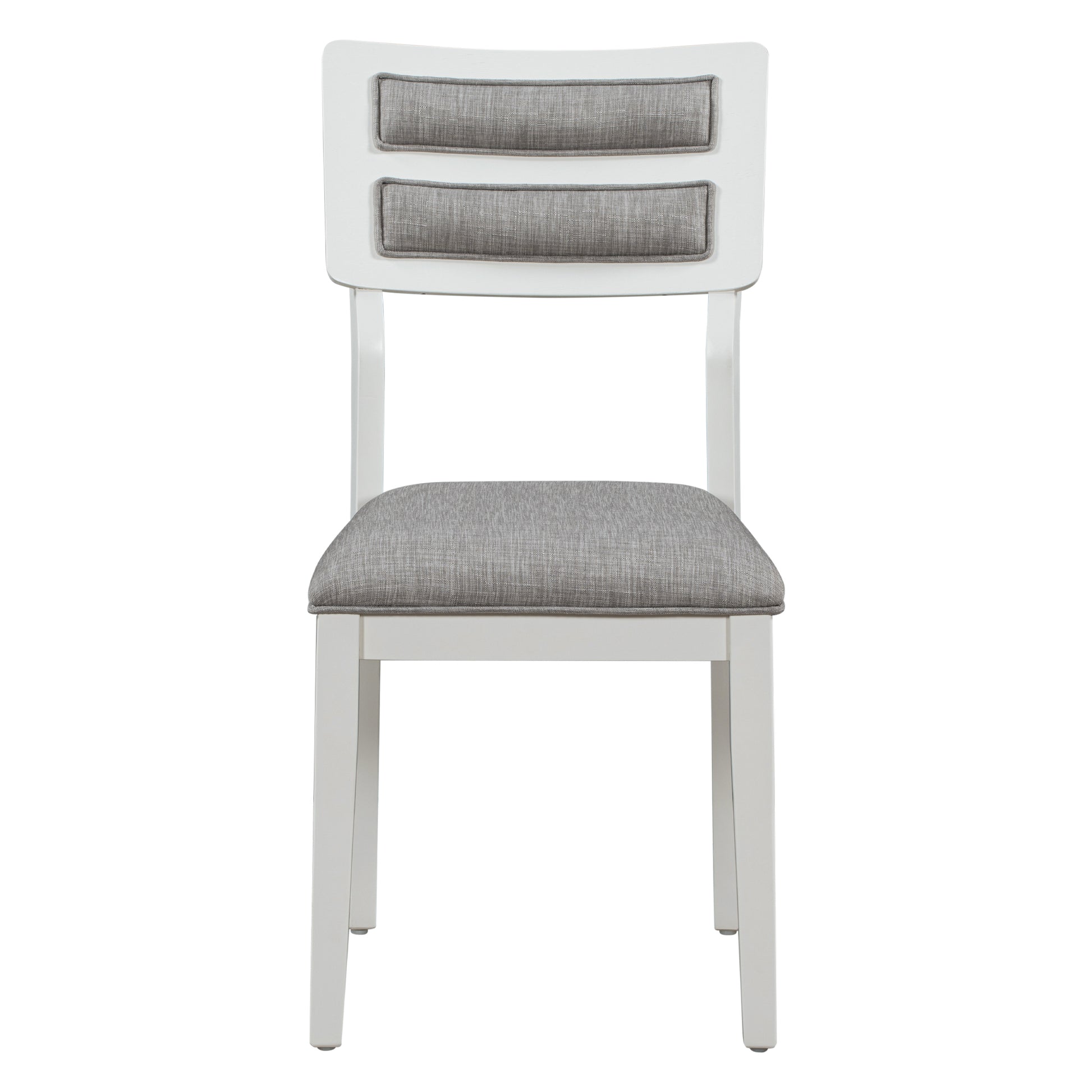 TREXM Classic and Traditional Style 6 - Piece Dining Set, Includes Dining Table  4 Upholstered Chairs & Bench (White+Gray) - LaTezza Online Shop