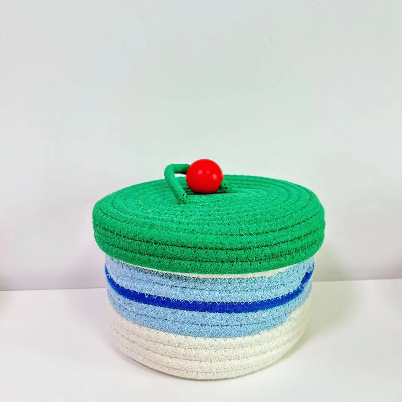 Home Cotton Weaving Storage Basket Ins Wind Vegetable Toy Storage Basket Living Room Miscellaneous Display Underwear Storage Basket - LaTezza Online Shop