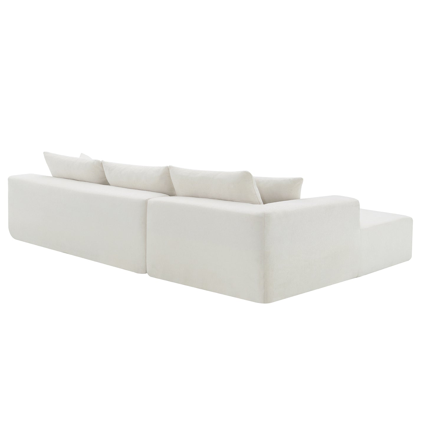 109*68" Modular Sectional Living Room Sofa Set Modern Minimalist Style Couch White - LaTezza Online Shop