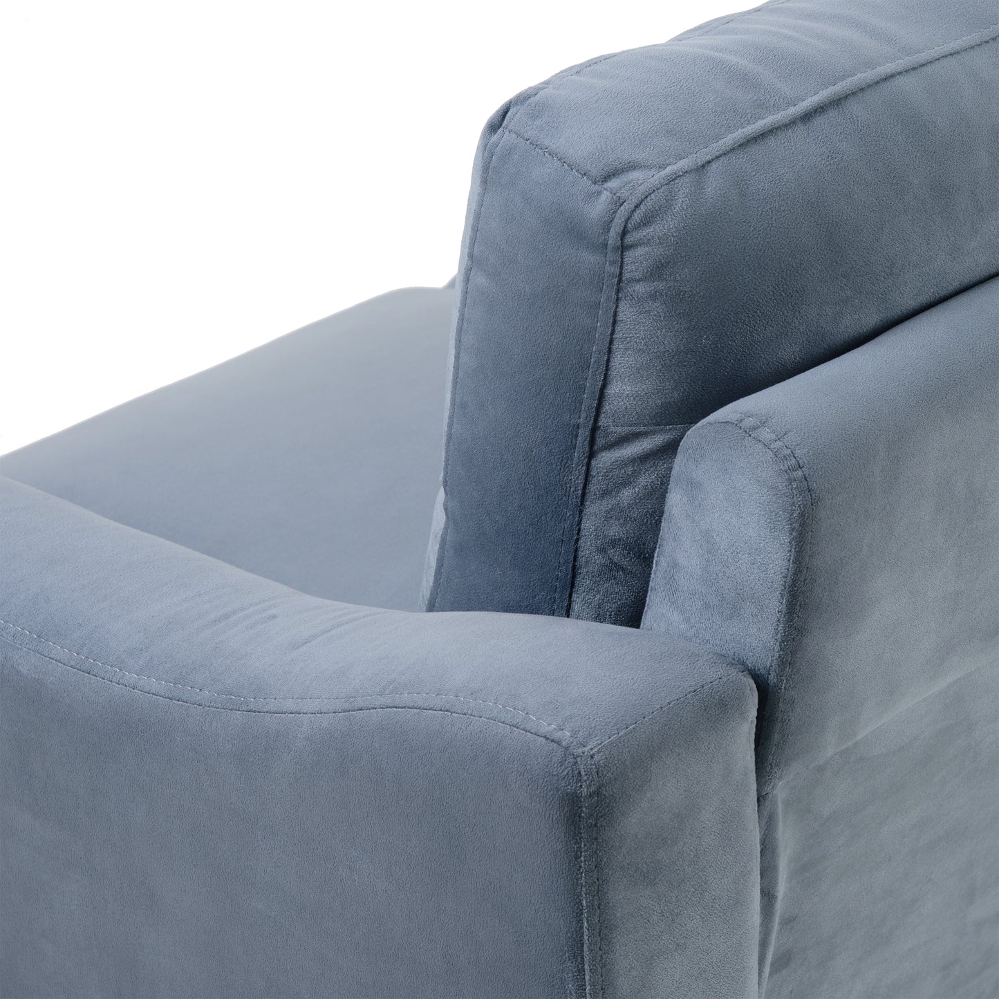 Gray Couch Comfortable Sectional Couches and Sofas for Living Room Office Small Space Chenille - LaTezza Online Shop