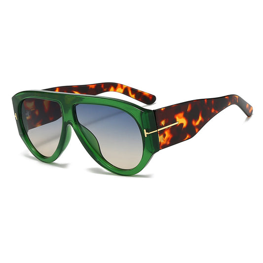 T-shaped large frame sunglasses