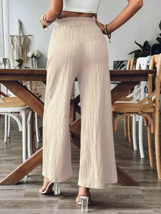 Frill Wide Leg Pants - LaTezza Online Shop