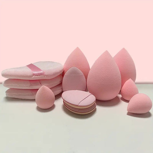 12Pcs Makeup Sponge Blender Beauty Egg Foundation Sponges Liquid Cream Cosmetic Puff Women Make Up Accessories Beauty Tools - LaTezza Online Shop