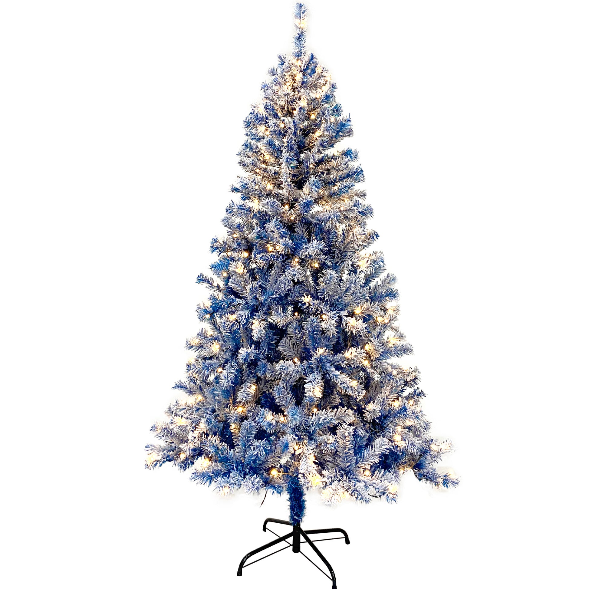 6FT pre ignited hinge chain artificial fir Christmas tree with snowflake - LaTezza Online Shop