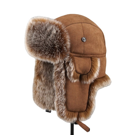New Lei Feng hat men's oversized ear protection and cold proof hat winter Northeast cotton hat skiing hat retro trend - LaTezza Online Shop