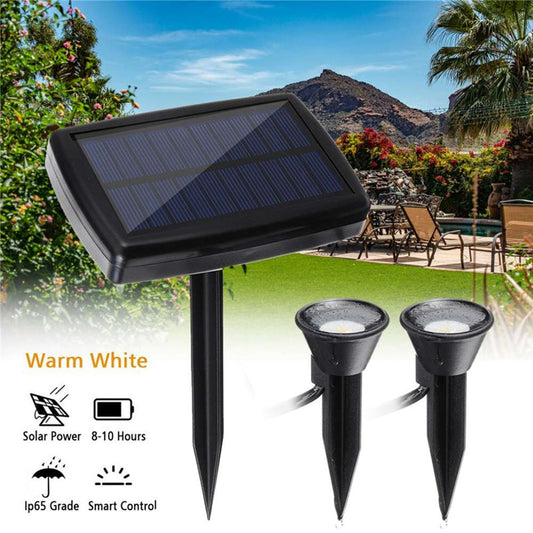 New Style Garden Lawn Solar Powered Outdoor LED Spike Light Path Landscape Waterproof IP65 Mini Solar Flood Lawn Lamp - LaTezza Online Shop