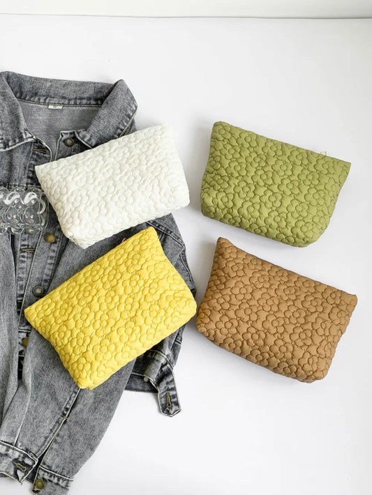 Flower Texture Polyester Clutch - LaTezza Online Shop