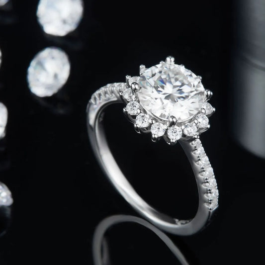 2 Carat Moissanite 925 Sterling Silver Ring - LaTezza Online Shop