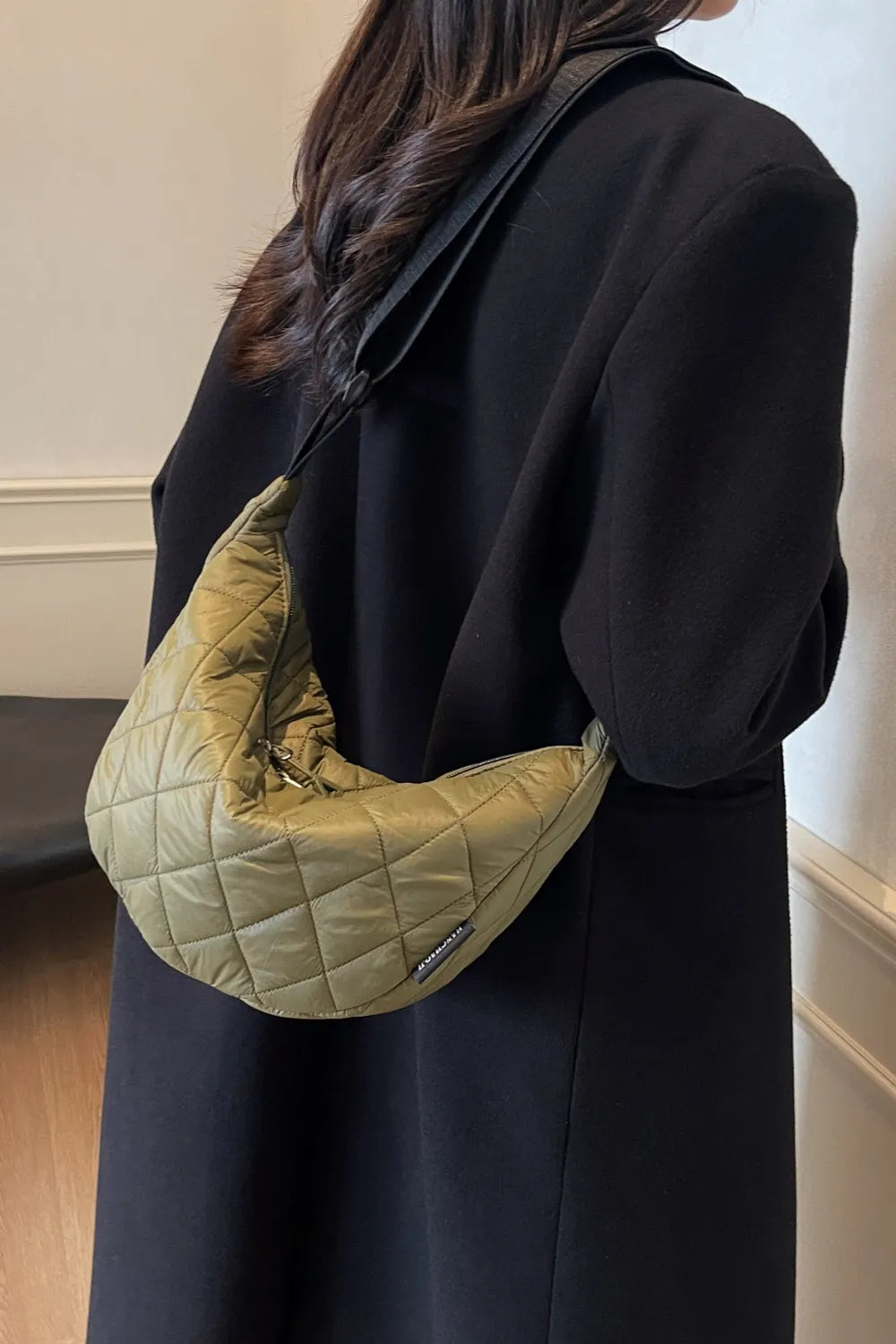 Quilted Adjustable Strap Crossbody Bag - LaTezza Online Shop