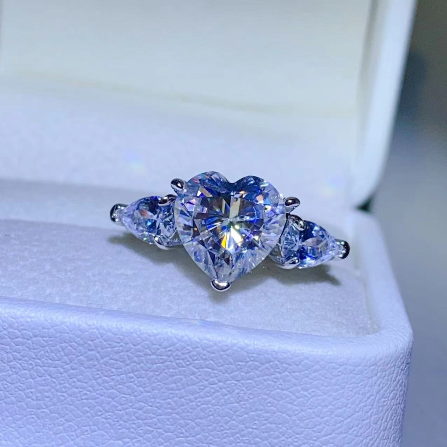 3 Carat Moissanite 925 Sterling Silver Ring - LaTezza Online Shop
