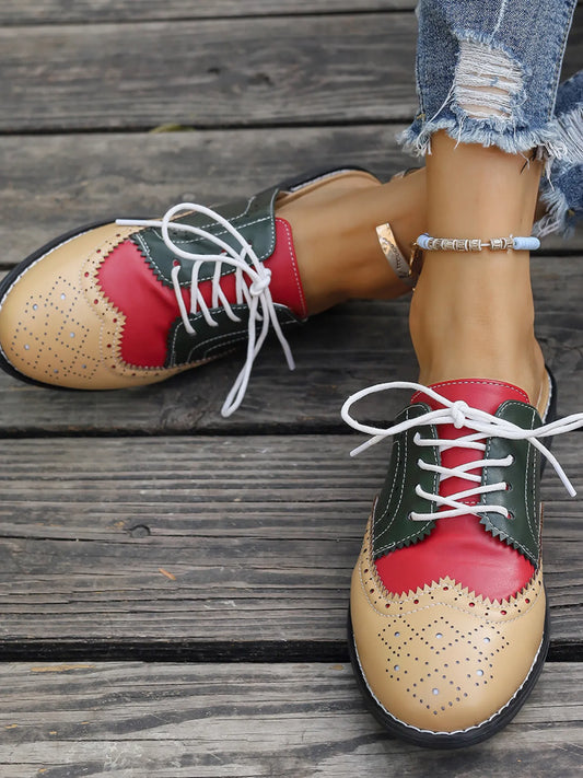 Eyelet Lace Up Slip-Ons - LaTezza Online Shop