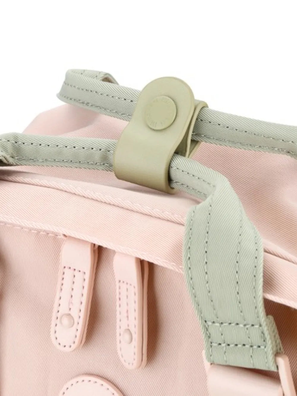 Himawari Contrast Waterproof Canvas Backpack Bag with Round Label - LaTezza Online Shop