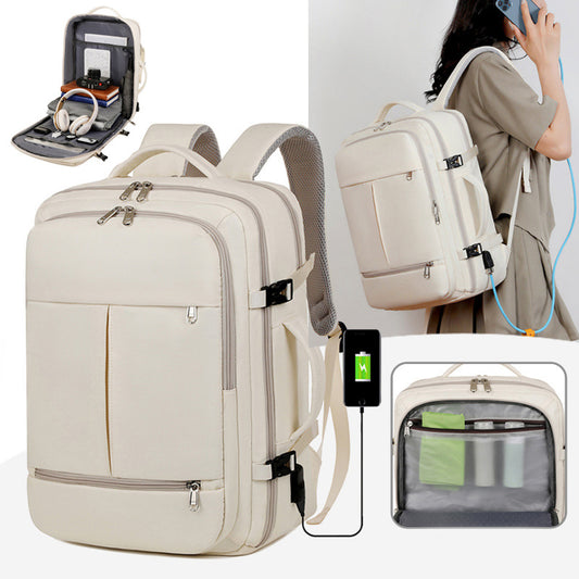 Backpack For Women Men Large Capacity Multiple Pockets And Zippers Versatile Computer Bags Business Travel Backpack - LaTezza Online Shop