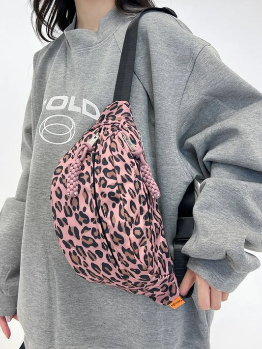 Leopard Nylon Crossbody Bag - LaTezza Online Shop