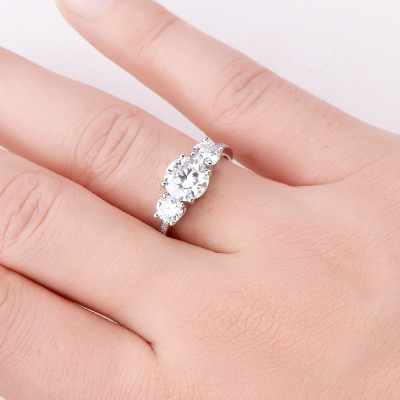 3 Carat Moissanite 925 Sterling Silver Ring - LaTezza Online Shop