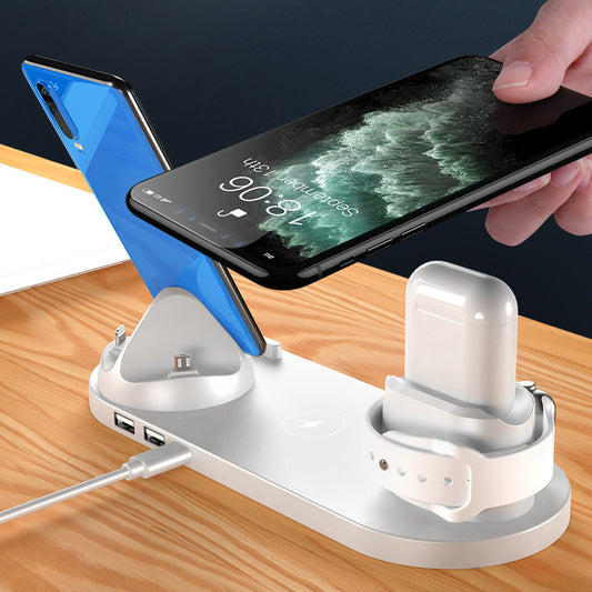 Wireless Charger For IPhone Fast Charger For Phone Watch 6 In 1 Charging Dock Station 
