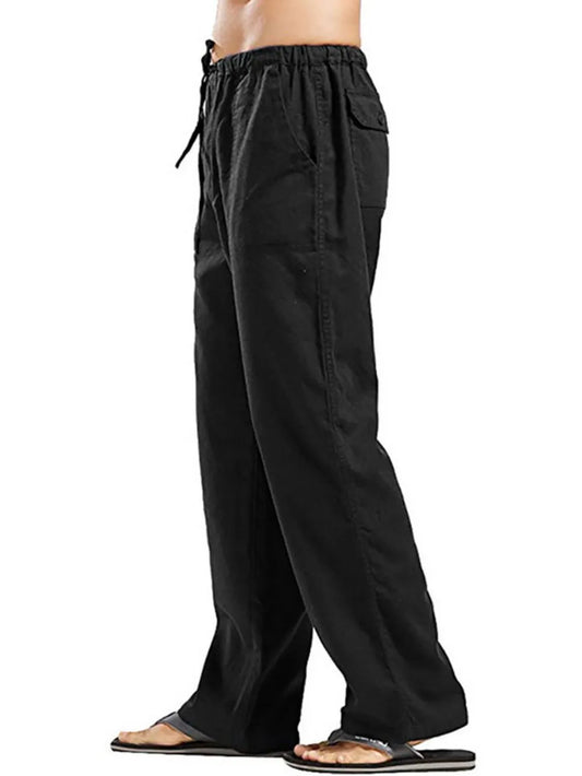 Men's Full Size Drawstring Pants with Pockets Plus Size - LaTezza Online Shop