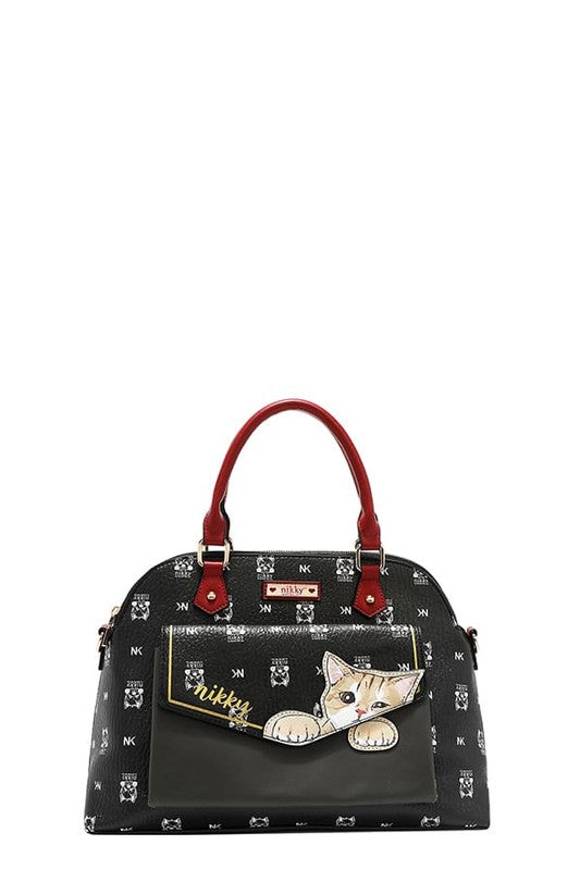 Nicole Lee USA Eco-Leather Cat Dome Bag - LaTezza Online Shop